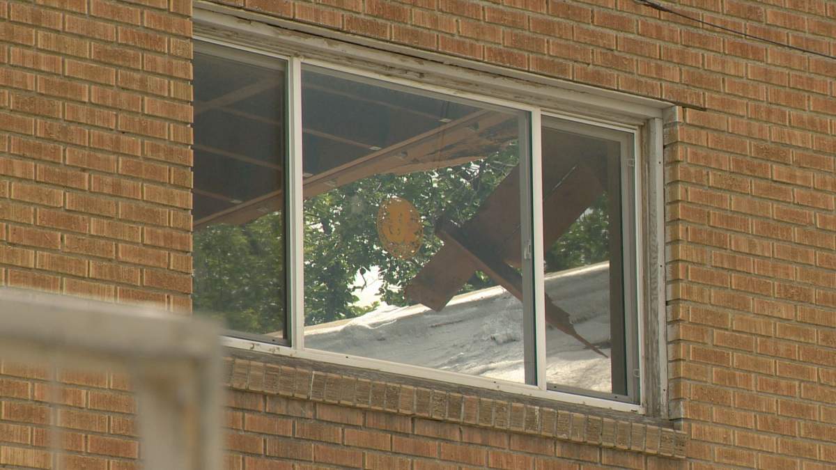 Following the roof collapse, a nearby home was evacuated, according to the Regina Fire Department.