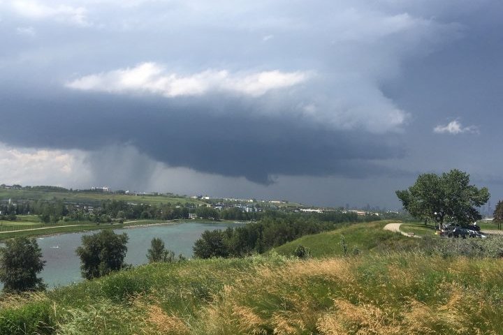 Severe thunderstorm watch, warning hits much of Alberta Wednesday afternoon
