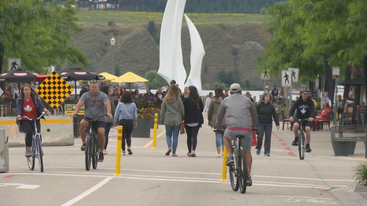 Downtown Kelowna on July 1, 2020.