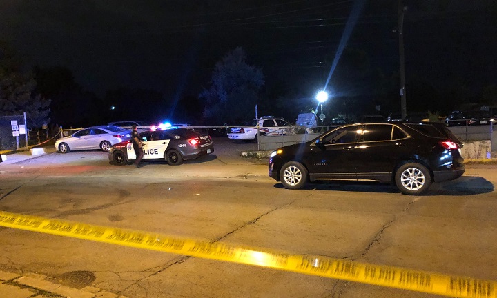The shooting happened near Jane Street and Woolner Avenue at around 10:20 p.m. on Friday.