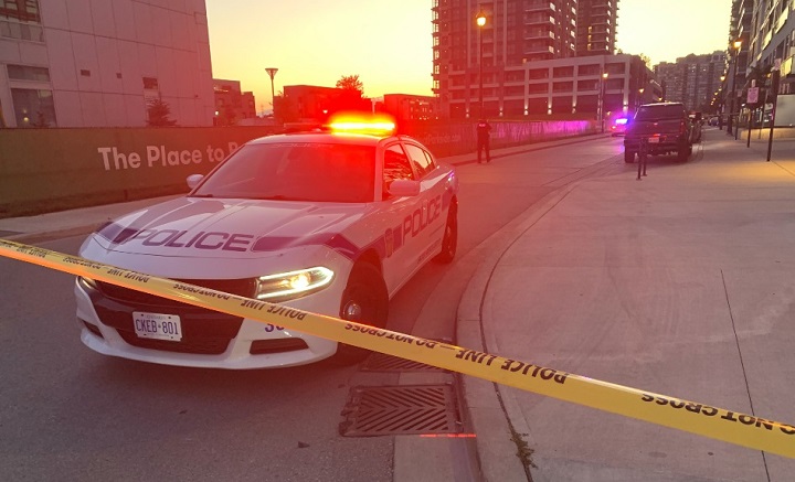 The incident happened near Confederation Parkway and Burnhamthorpe Road West at around 7 p.m. on Friday.
