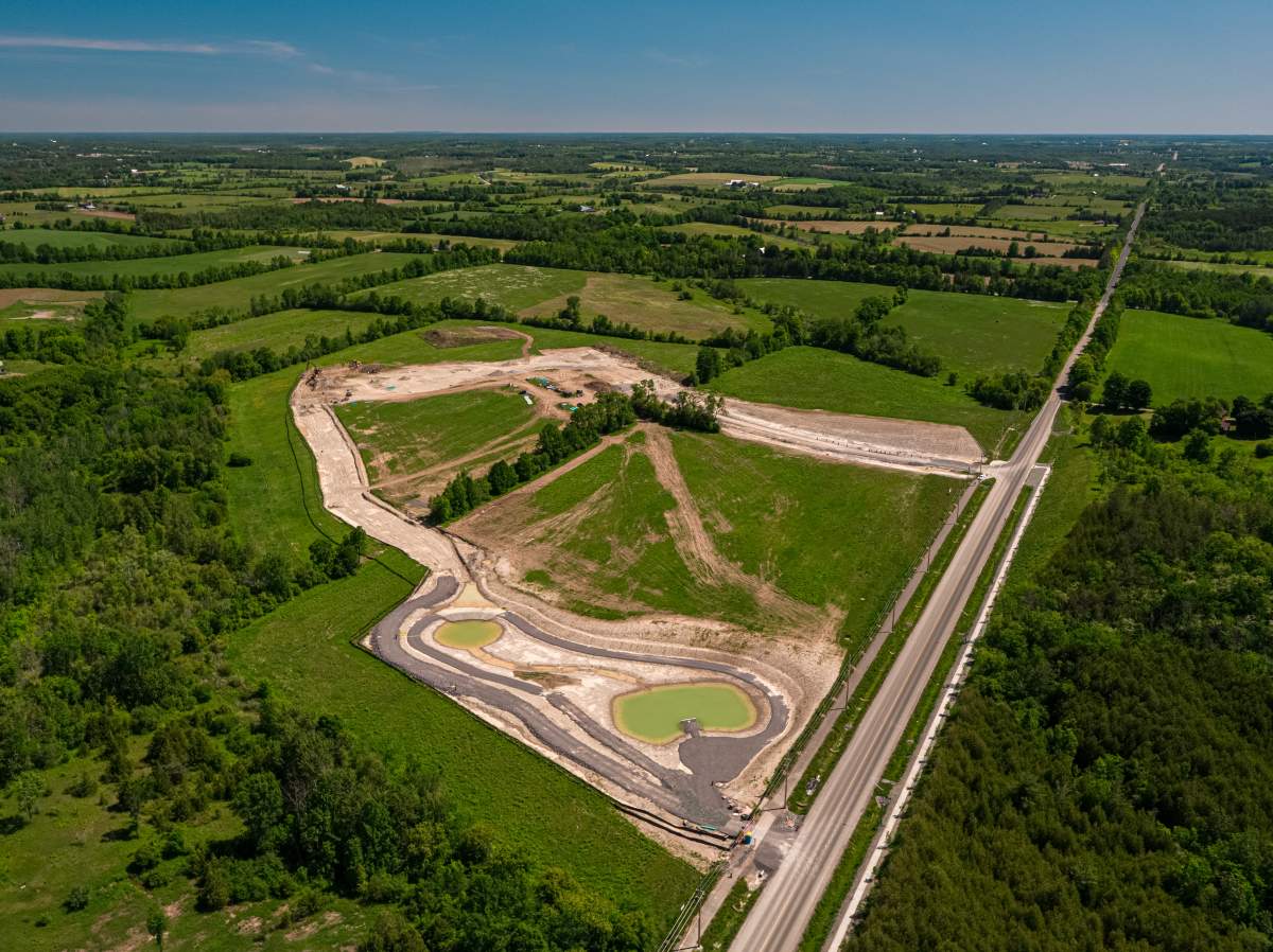 Construction continues on the Cleantech Commons site at Trent University in Peterborough.