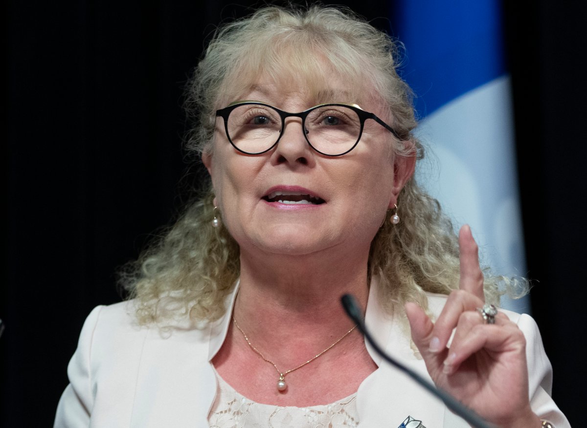 Marguerite Blais is on medical leave and will be replaced at the hearings on Nov. 17 by Danielle McCann, the province's former health minister who is serving as minister of higher education.