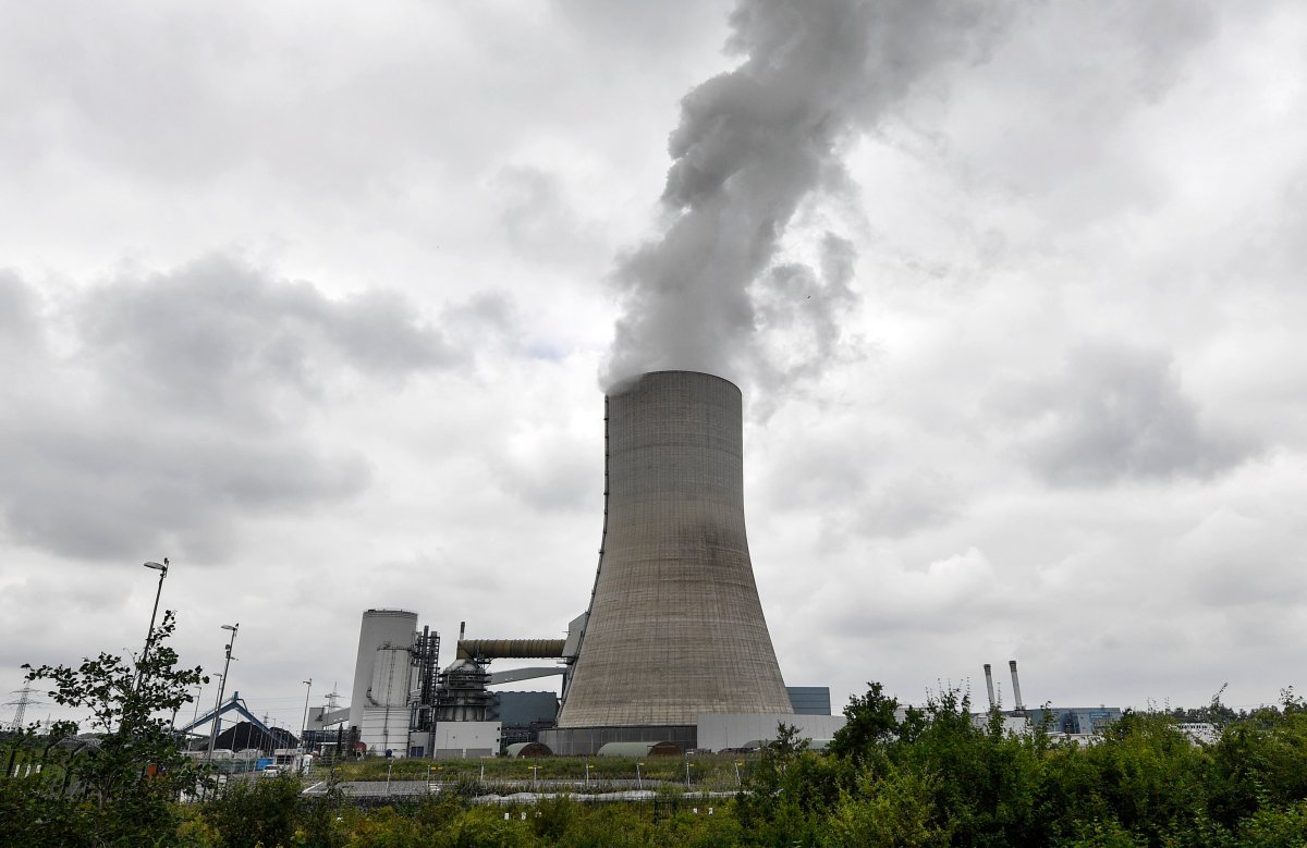 The controversial most modern Uniper Datteln 4 coal-powered plant steams one month after the operational start in Datteln, Germany, Friday, July 3, 2020.