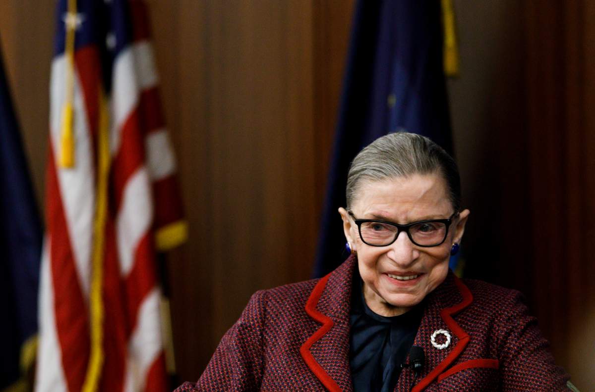 United States Supreme Court Justice Ruth Bader Ginsburg attends an event at New York Law School in New York, New York, Feb. 6, 2018   .