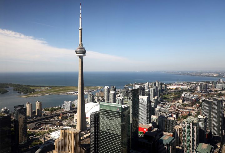 The CN Tower is pictured in Toronto, Wednesday, June 26, 2019.