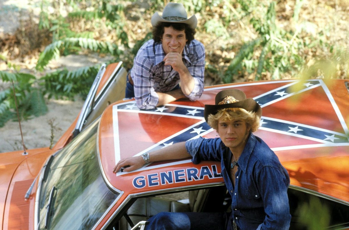 'The Dukes of Hazzard' (1979-1985) stars: (L-R) Tom Wopat and John Schneider. 