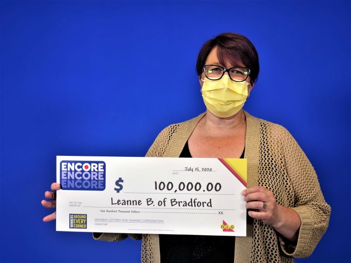 Leanne Beckford found out she won one morning when she used her phone's OLG app to scan her ticket.