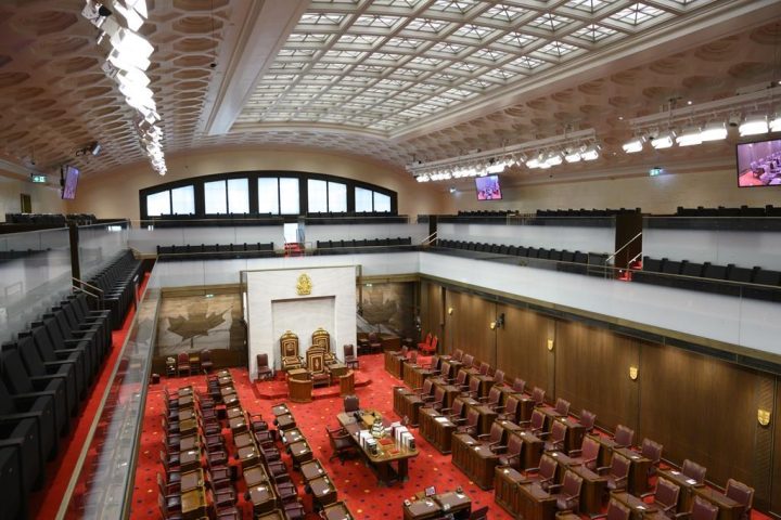 The Senate of Canada building and Senate Chamber are pictured in Ottawa on Monday, Feb. 18, 2019. CANADIAN PRESS/Sean Kilpatrick.