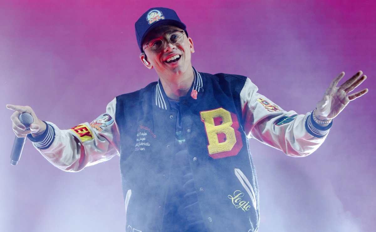 Logic performs at Alexandra Palace on Sept. 10, 2018, in London, England.