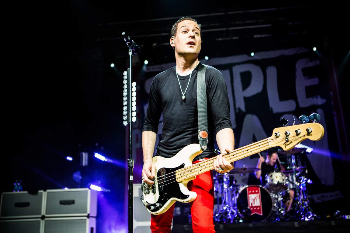 David Desrosiers of the French-Canadian rock band Simple Plan  live at Alcatraz. 