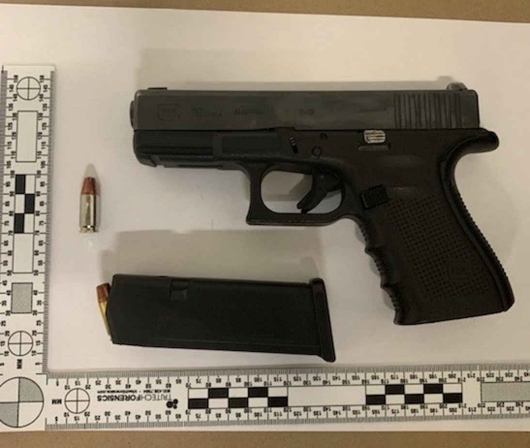 Police in Lindsay seized a loaded firearm.