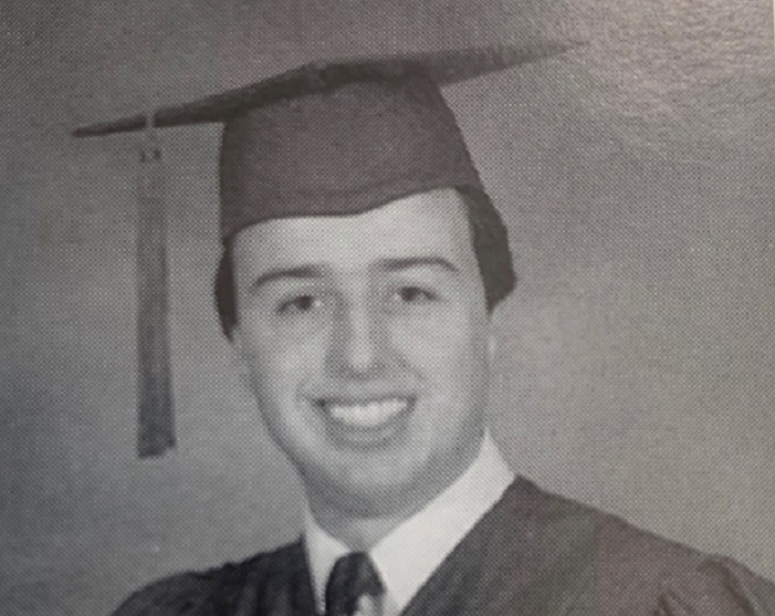 Graduation picture of Ian O’Shaughnessy in 2000