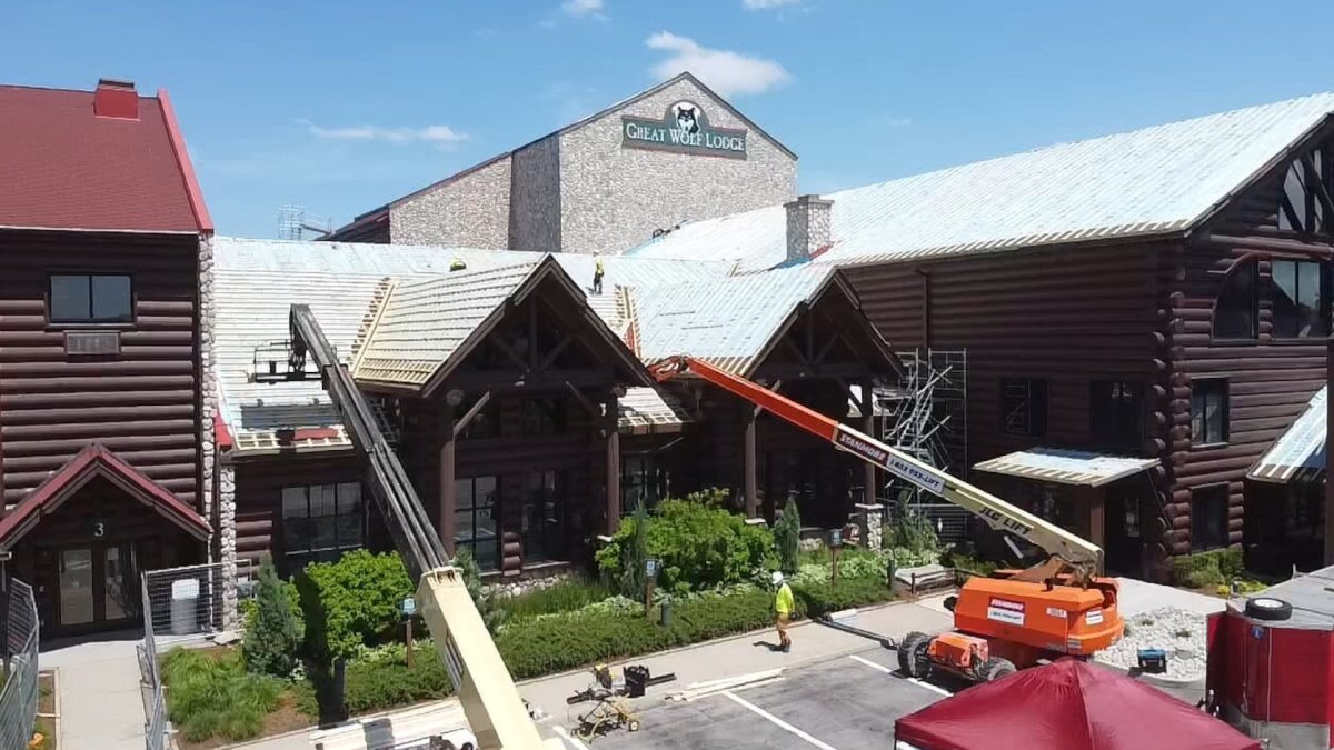 Niagara's Great Wolf Lodge used time off during the COVID-19 pandemic to reconstruct a legendary roof.