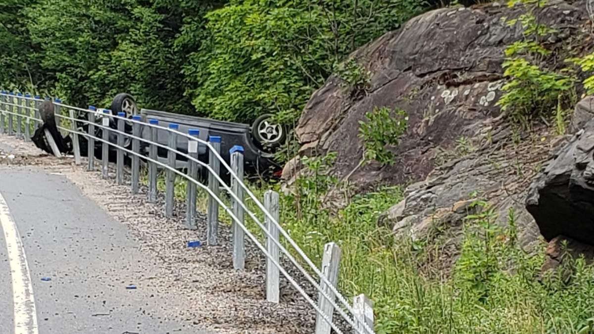 OPP say a man died following a rollover on Hwy. 118 near Minden on Wednesday.