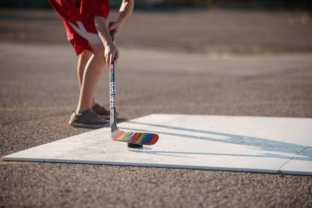 Ten-year-old Cullen Kotarba from London, Ont., began playing hockey three years ago.