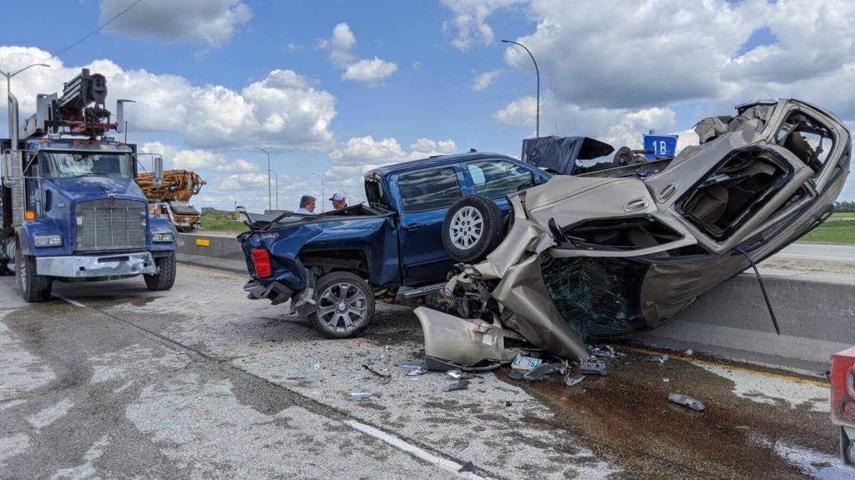 A major crash on the Perimeter Highway near Fermor.