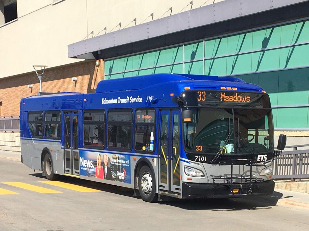 File: ETS bus in Edmonton Tuesday, July 28, 2020.