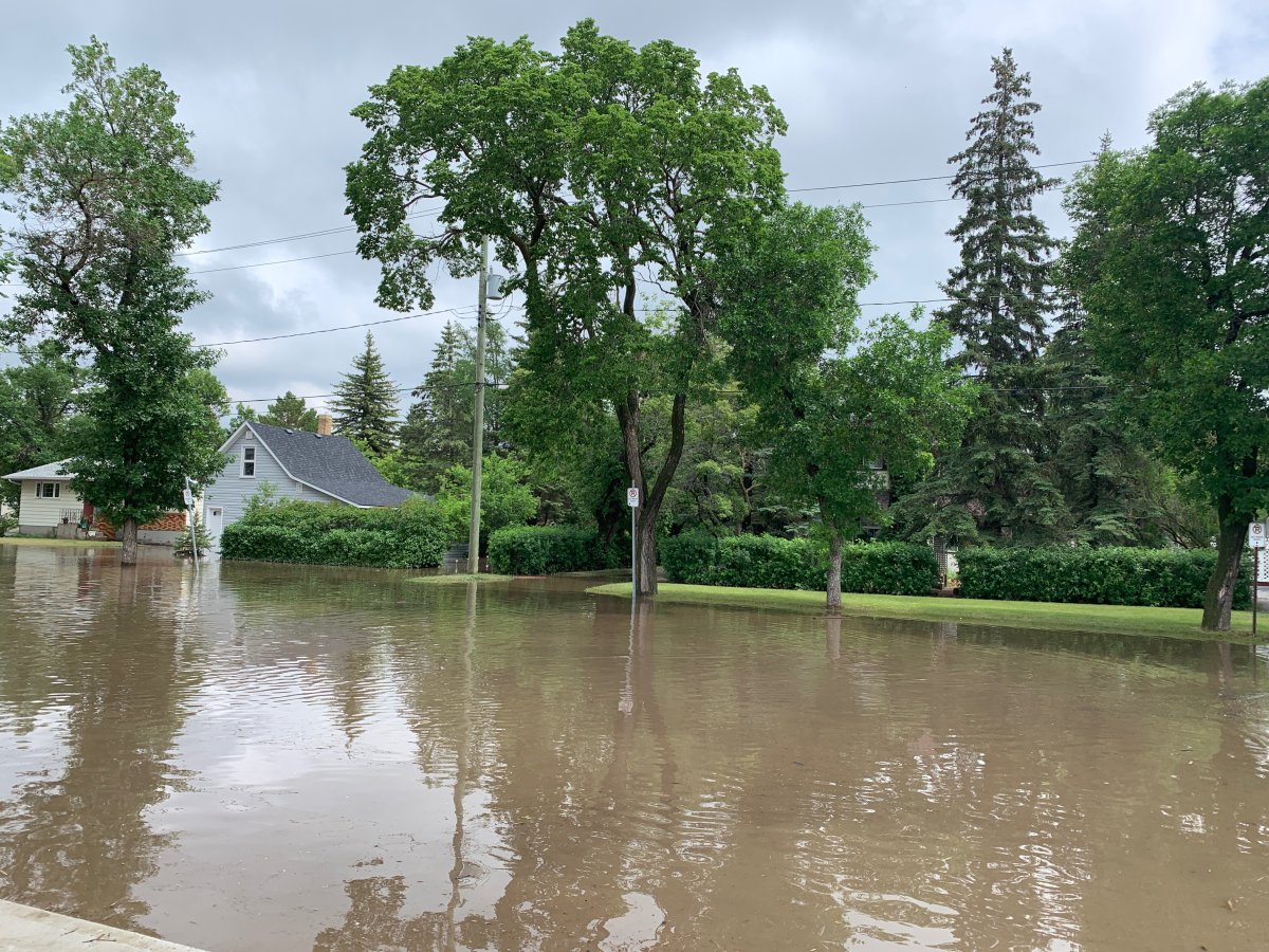 Flooding in Minnedosa.