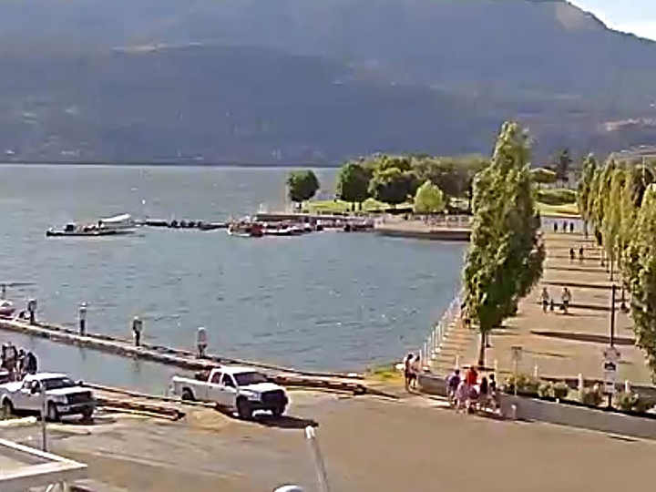 A view of a boat launch in Kelowna and Okanagan Lake on Thursday, July 23, 2020.