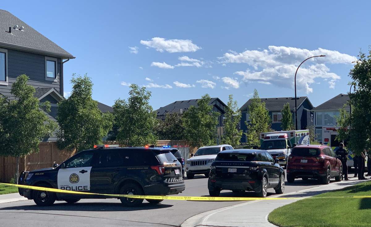 Police responded to a fatal shooting in the Calgary neighbourhood of Legacy on Tuesday, July 14, 2020.