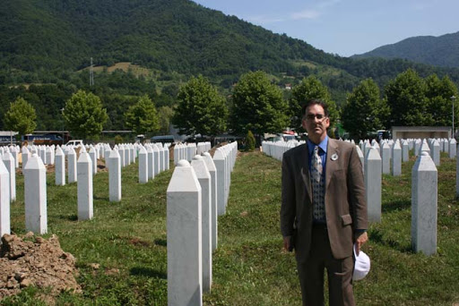 Windsor MP Brian Masse at the Srebrenica mass grave site (courtesy Brian Masse)