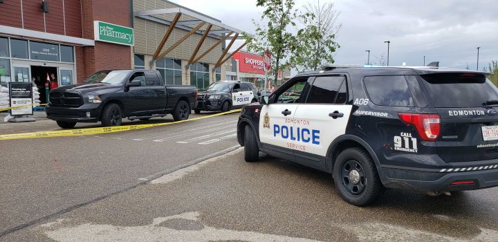 Police say charges are pending against a 20-year-old woman after a truck hit a pedestrian in west Edmonton on Wednesday afternoon.