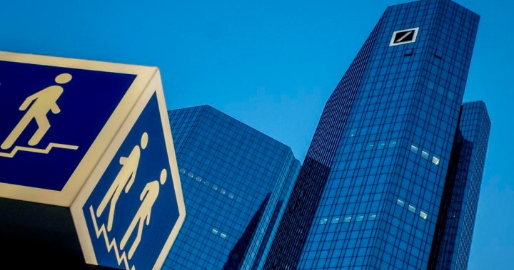 Deutsche Bank shares tumble amid fresh banking fears – National | Globalnews.ca