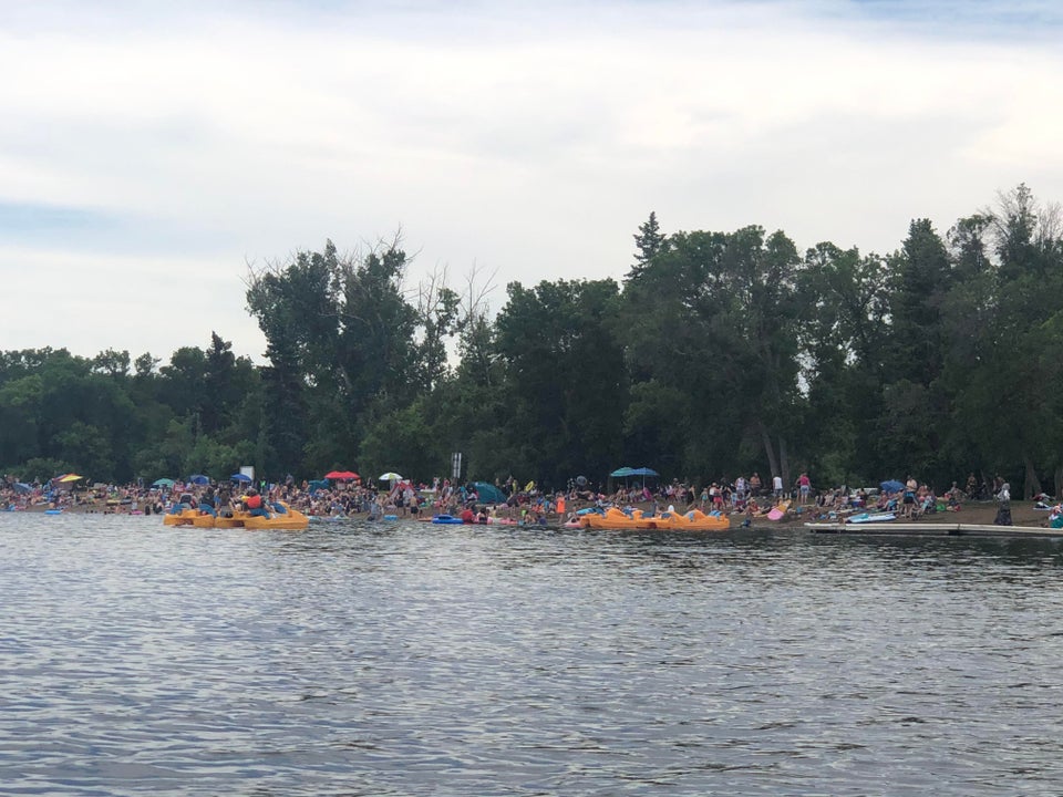 A Reddit user says she took this photo of Pike Lake beach on Saturday, July 4.