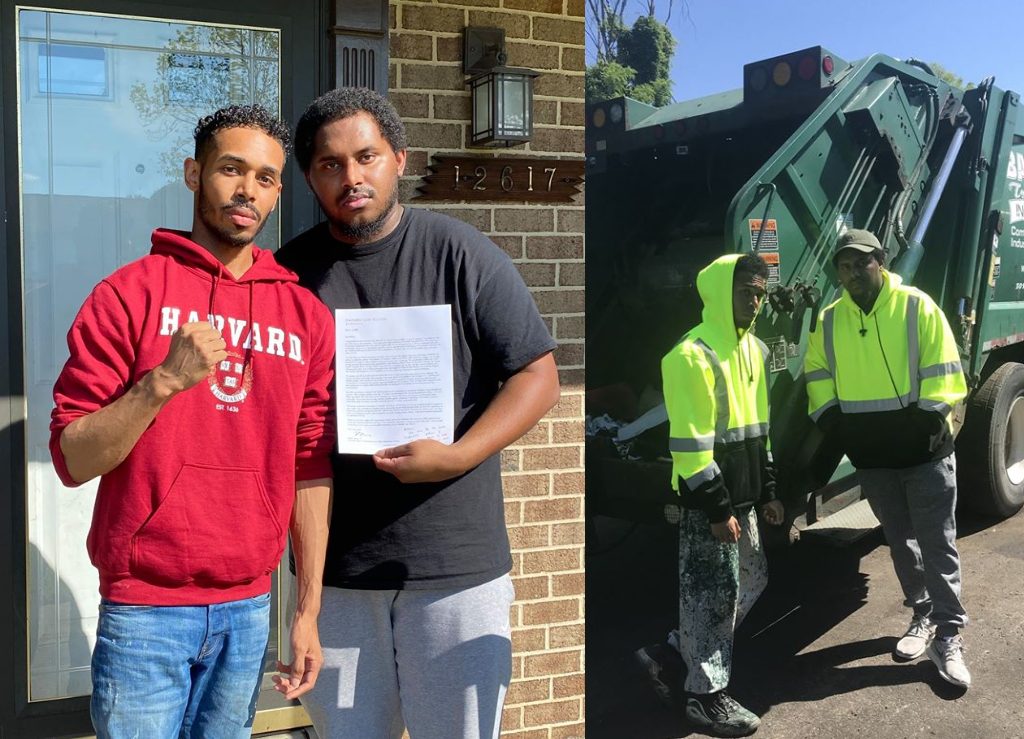 Rehan Staton became a sanitation worker to help his single dad pay the bills. Then, he got into Harvard Law School.