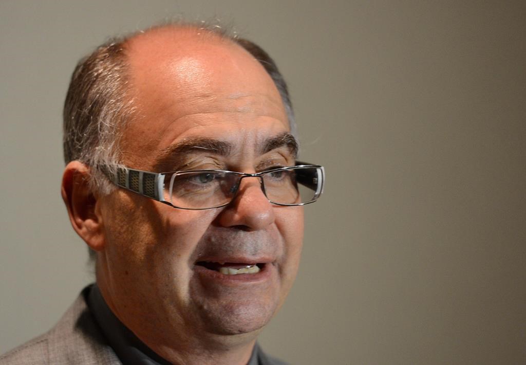 Alfred Sorensen, president of Pieridae Energy Canada, fields questions about his proposal to liquefy natural gas on Nova Scotia's east coast and ship it overseas to markets in Europe and India, at a news conference in Halifax, on Wednesday, Oct. 24, 2012. Pieridae Energy Ltd. says the engineering company it hired to build its proposed Goldboro LNG Facility in Nova Scotia is withdrawing from an agreement to provide a fixed price contract for the job. THE CANADIAN PRESS/Andrew Vaughan.