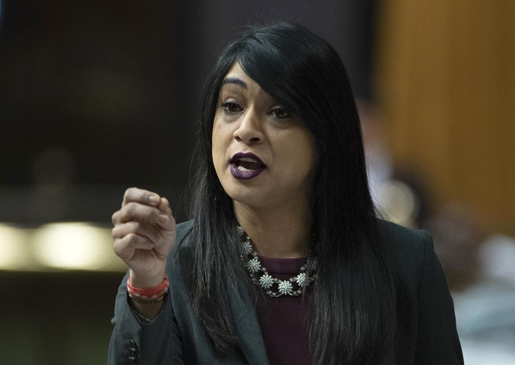 Diversity Minister Bardish Chagger introduced the bill banning conversion therapy on Thursday.