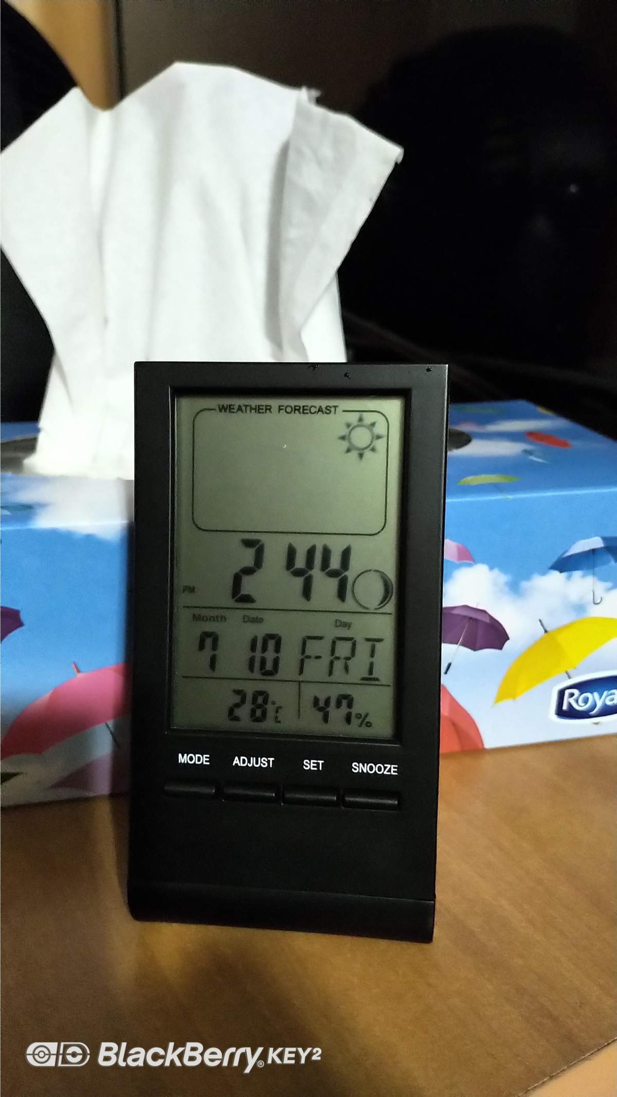 Nick Puopolo recorded the temperature of his mother’s room on July 10.