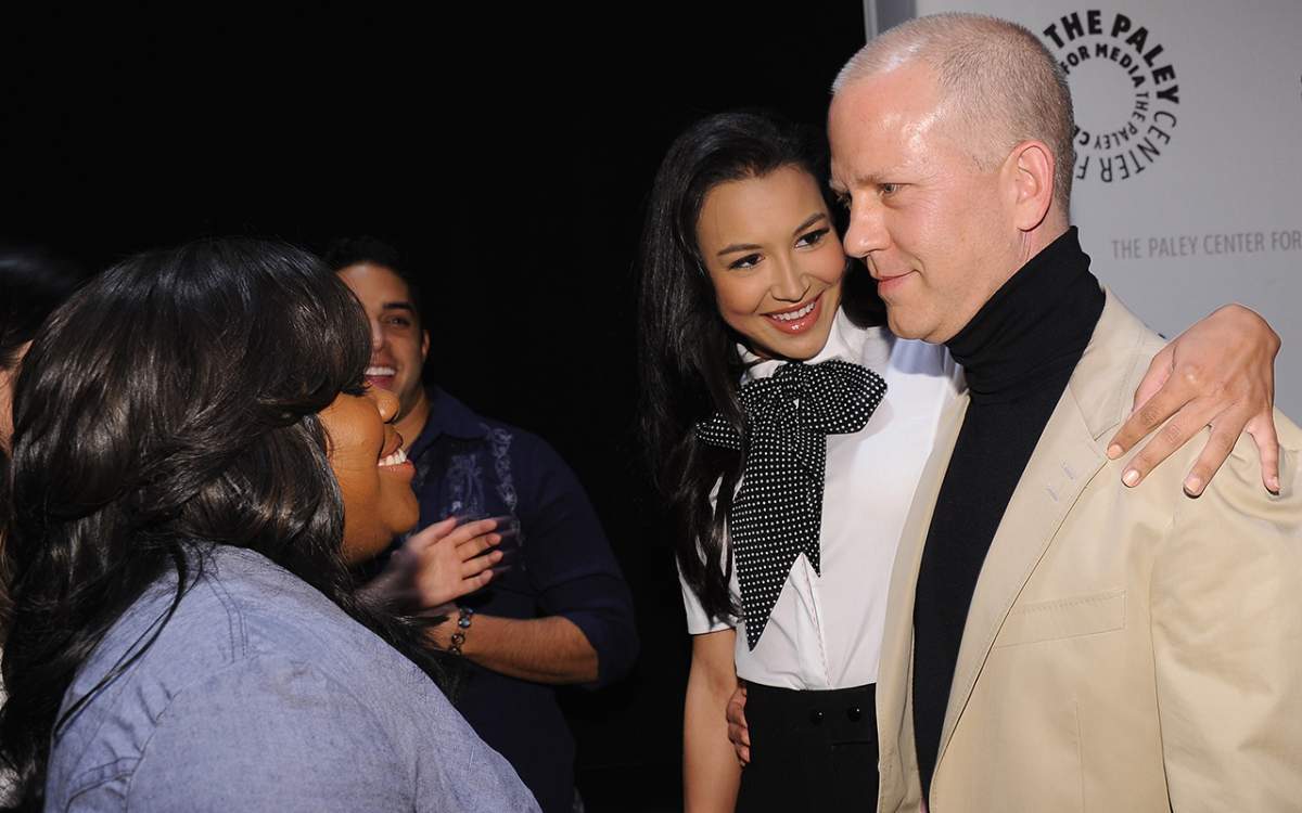 (L-R) Actress Amber Riley, actress Naya Rivera and Executive Producer Ryan Murphy attend the Paley Center for Media's Paleyfest 2011 Event honoring 'Glee' at the Saban Theatre on March 16, 2011 in Beverly Hills, California.