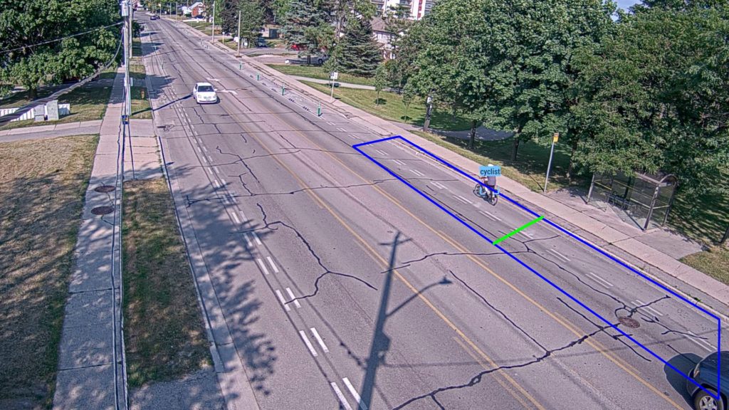 A sample image from the traffic camera being installed on Gordon Street in Guelph.
