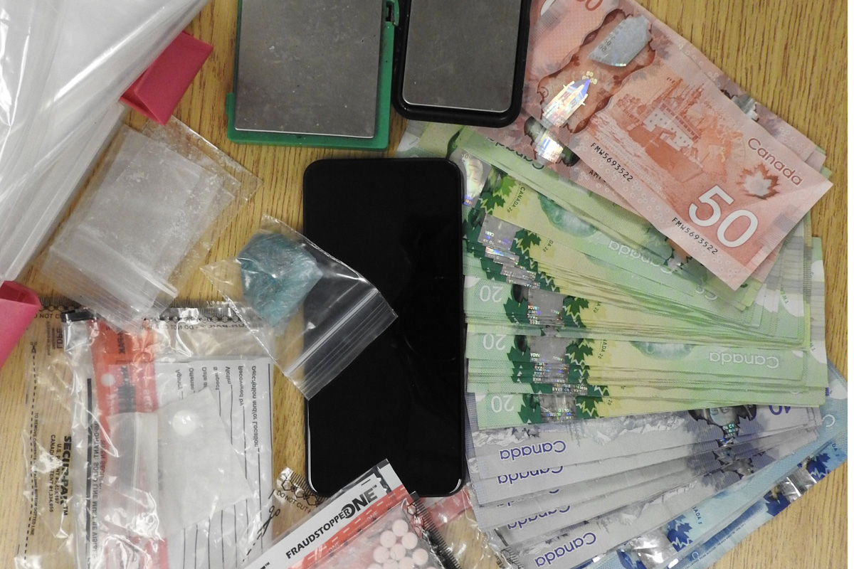 Police say officers seized fentanyl and other drugs at a Kitchener home on Canada Day.