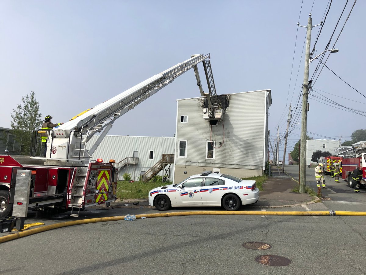 A fire at 78 St. James St. in Saint John, New Brunswick, sent one person to hospital and displaced eight from their homes.