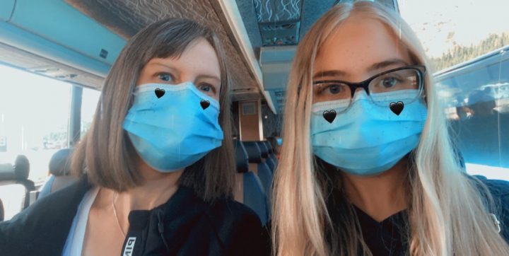 Susan and Kadence Andrew on their Columbia Icefield tour, Saturday, July 18, 2020.