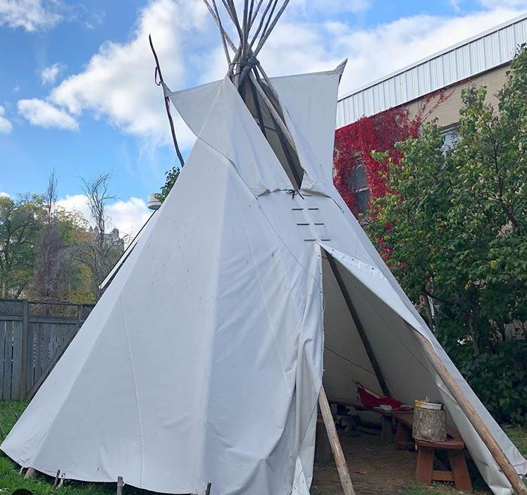 A tipi at the Four Directions Student Indigenous Centre was vandalized last week. This is the second time the centre has been targeted this summer.