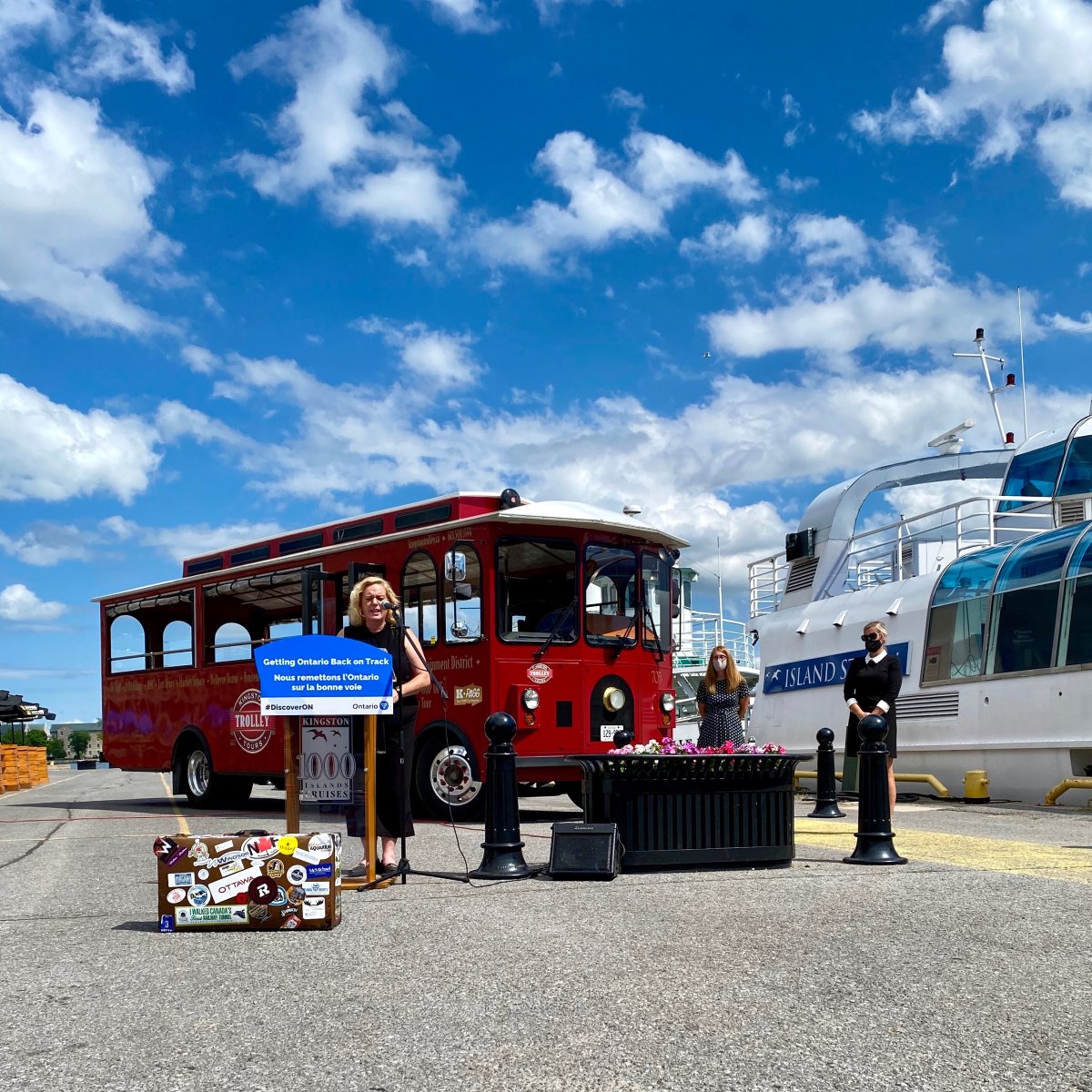 Lisa MacLeod, Minister of Heritage, Sport, Tourism and Culture Industries, announced nearly half a million in funding for Kingston's tourism industry.