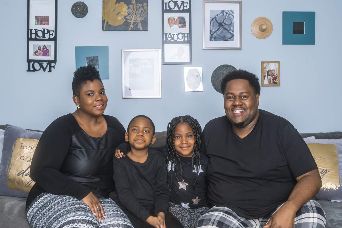 Tristan Barrocks pictured with his family.