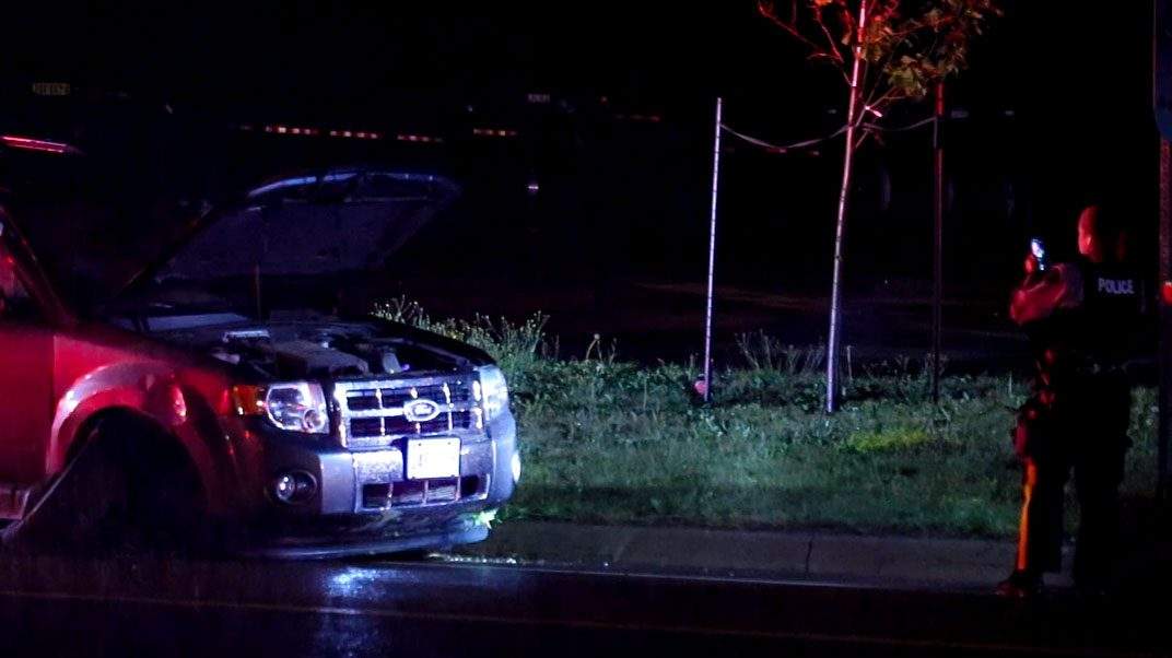 Codiac RCMP arrested a 28-year-old man after he attempted to flee on foot during a single vehicle accident response on Edinburgh Drive in Moncton, N.B. 