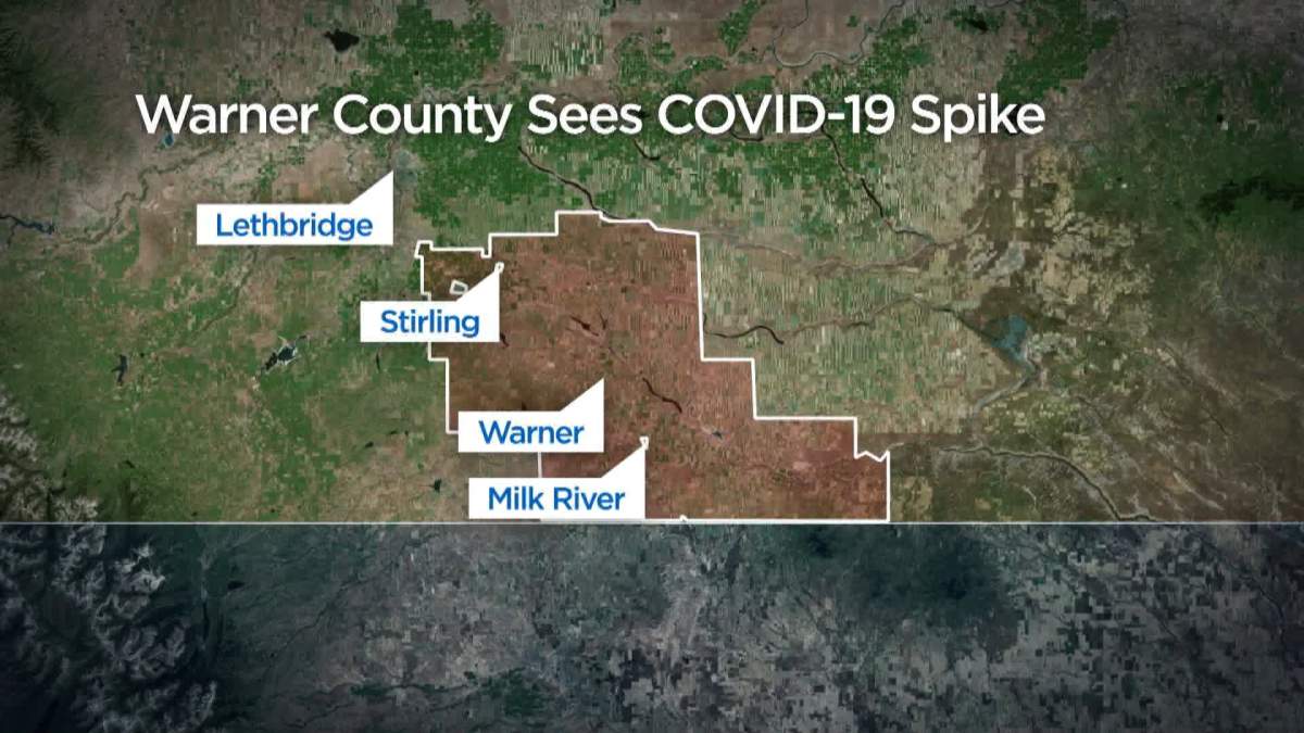 The County of Warner has seen a spike in COVID-19 cases in the last week.