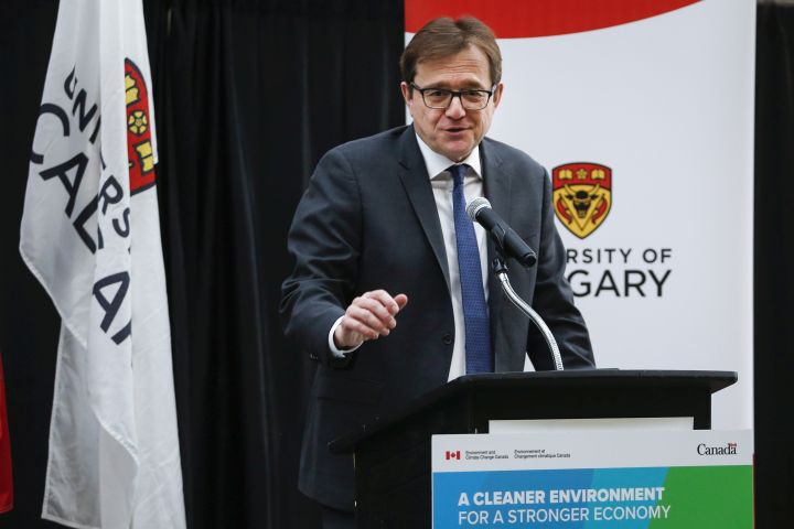 A file photo of Federal Environment Minister Jonathan Wilkinson.