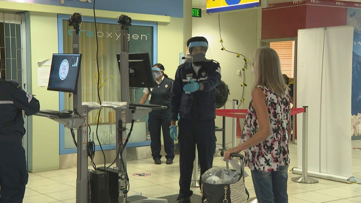 Air travellers who visit the Calgary International Airport now have to undergo mandatory temperature screening.