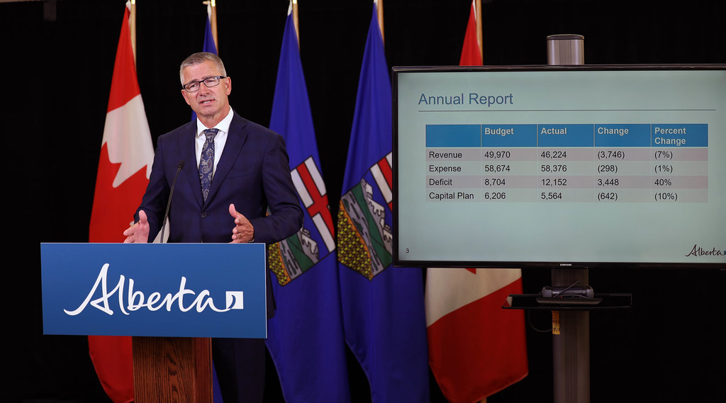 Alberta Finance Minister Travis Toews, who delivered his first-quarter economic update Thursday, Aug. 27, 2020.