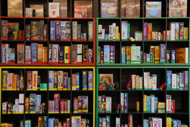A section of Gamerz Café’s board game collection on Wednesday, Aug. 19, 2020. Pamela Pagano/Global News.