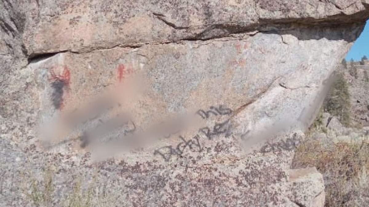 The Chief of the Osoyoos Indian Band (OIB) is denouncing a racist act of vandalism at a sacred site.