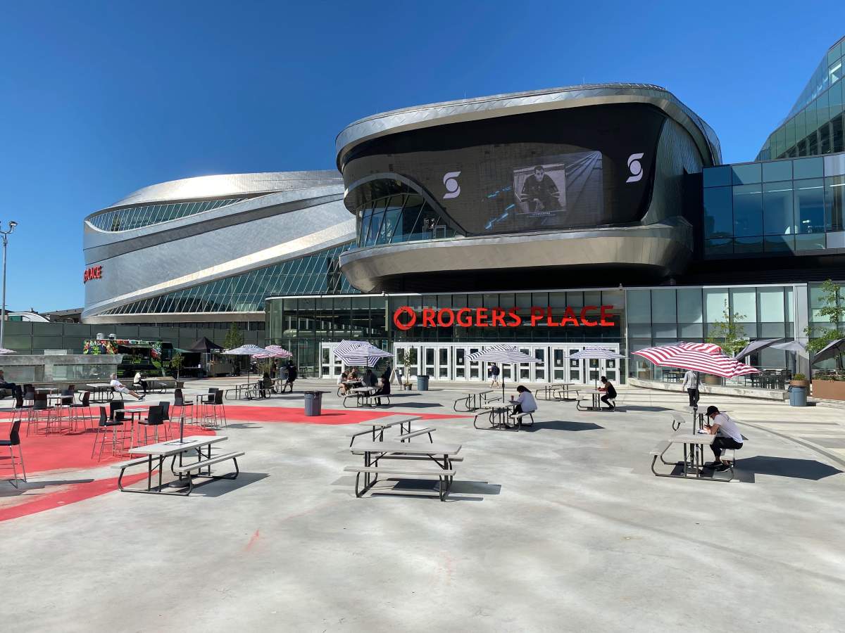 Brianne and Charles Roberge view of the NHL bubble