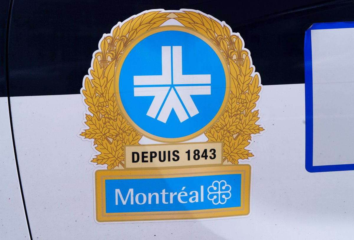 The Montreal Police logo is seen on a police car in Montreal on Wednesday, July 8, 2020. T.